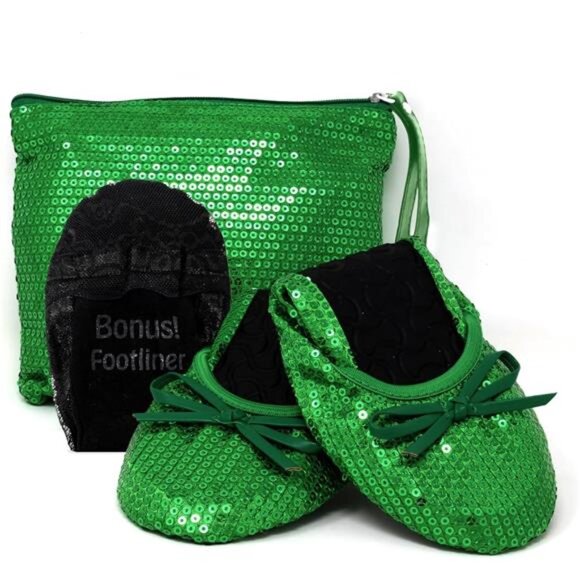 Foldable Flats for Women Purse Ballet Shoes Ballerina Slippers - Picture 1 of 7